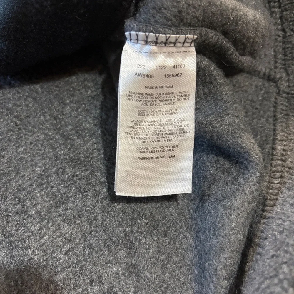 Columbia Womens Charcoal Gray Fleece Full Zip Hooded Jacket 1X AW6485 Longline